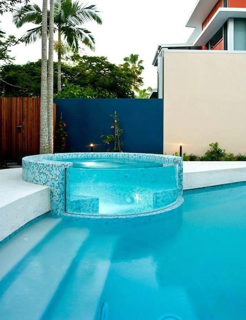 Hot Tub Glass Wall