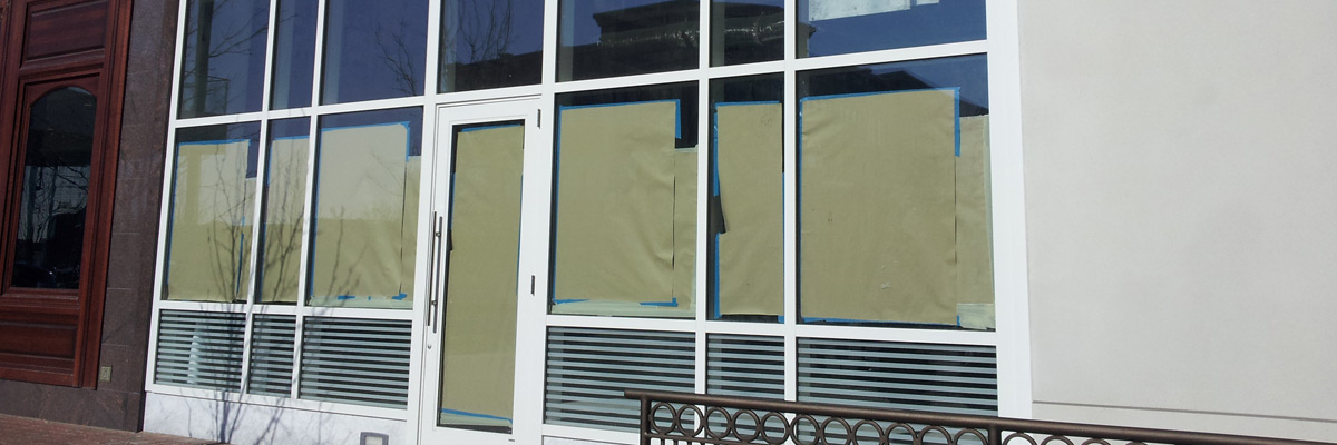 fast emergency business commercial glass door window repair installation company