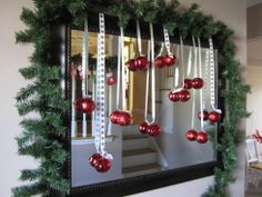 Holiday Mirror Decorations