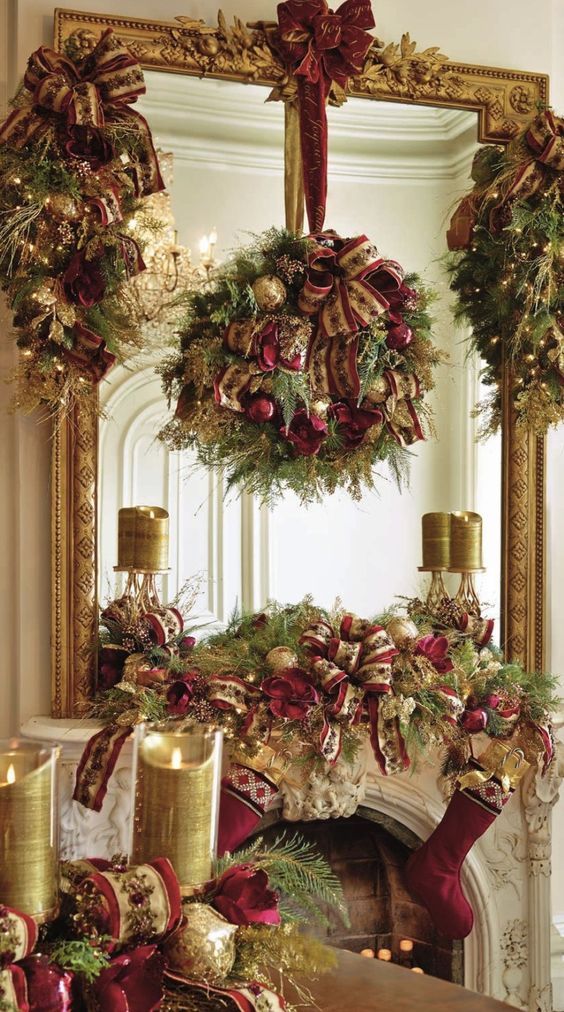 Holiday Mirror Decorations