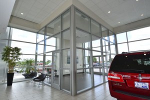 glazing contractor for auto dealership