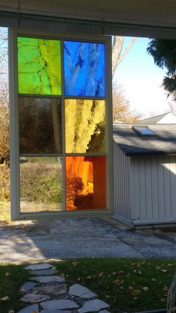 Glass Patio Privacy Screen