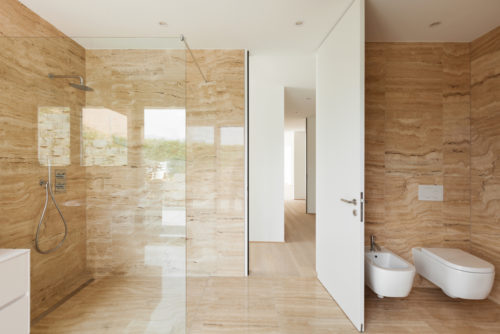marble shower